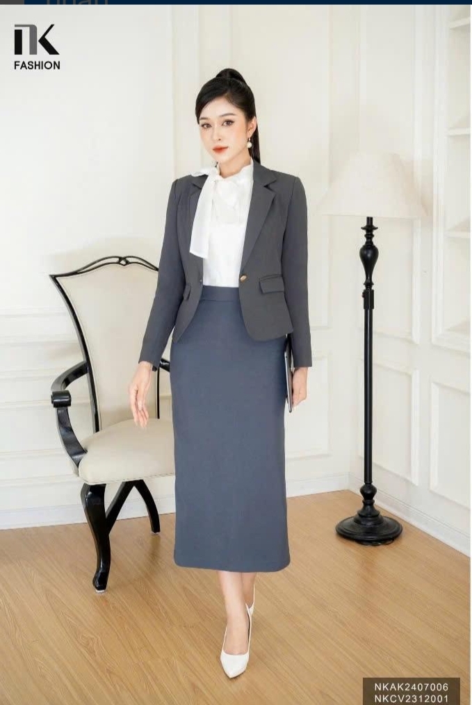 Áo Vest 2 Lớp Cúc Nẹp NK Fashion Công Sở Nữ Thời Thượng, Sang Trọng Chất Liệu Cao Cấp NKAK2407006