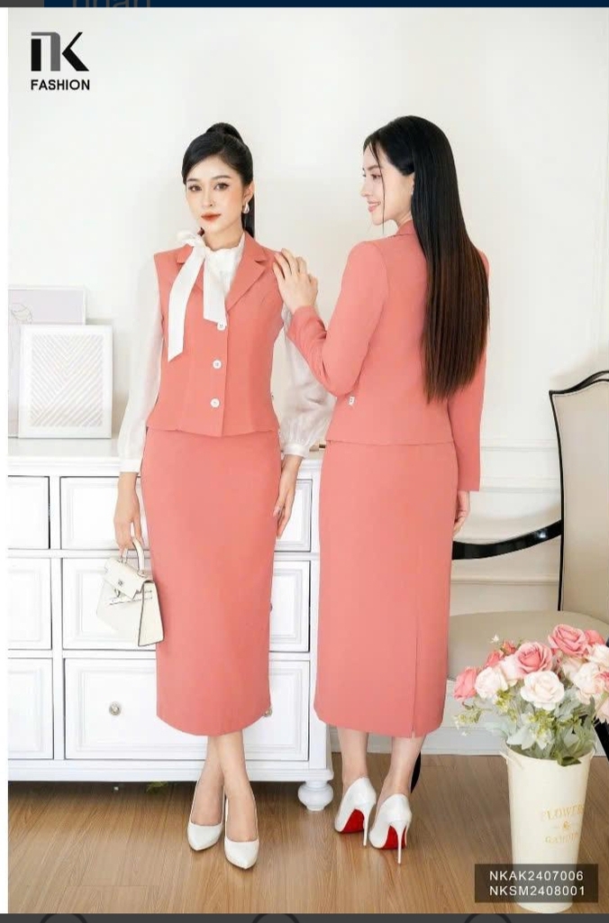 Áo Vest 2 Lớp Cúc Nẹp NK Fashion Công Sở Nữ Thời Thượng, Sang Trọng Chất Liệu Cao Cấp NKAK2407006