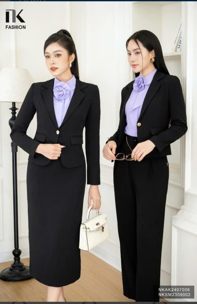 Áo Vest 2 Lớp Cúc Nẹp NK Fashion Công Sở Nữ Thời Thượng, Sang Trọng Chất Liệu Cao Cấp NKAK2407006