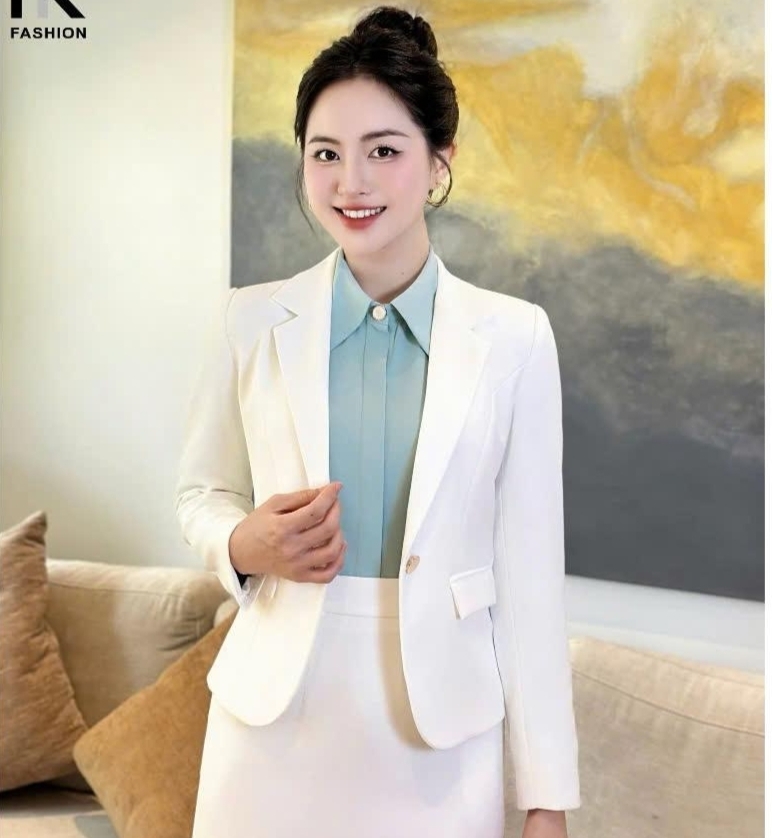 Áo Vest 2 Lớp Cúc Nẹp NK Fashion Công Sở Nữ Thời Thượng, Sang Trọng Chất Liệu Cao Cấp NKAK2407006