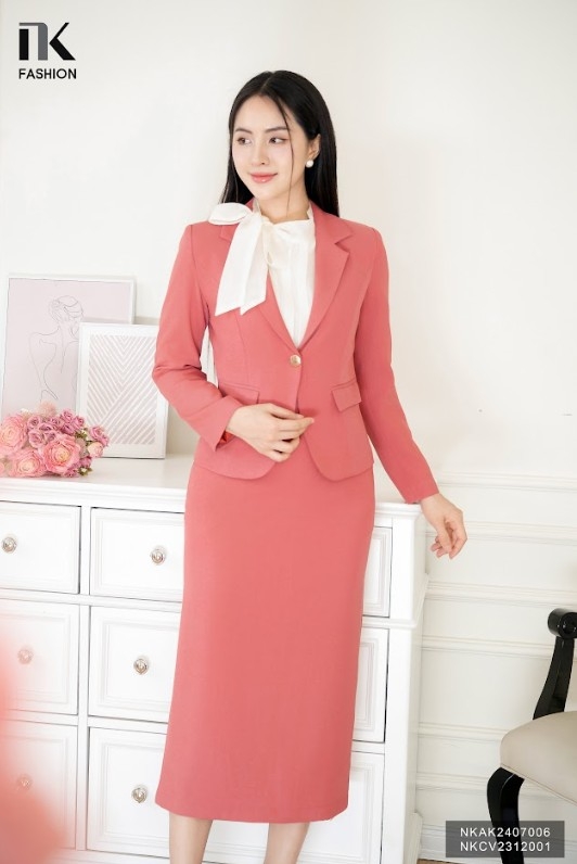 Áo Vest 2 Lớp Cúc Nẹp NK Fashion Công Sở Nữ Thời Thượng, Sang Trọng Chất Liệu Cao Cấp NKAK2407006