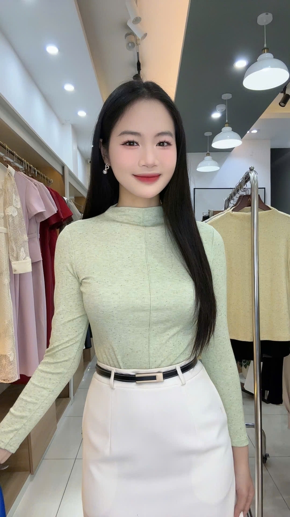 Áo giữ nhiệt len phảy mới lạ NKAL2510010