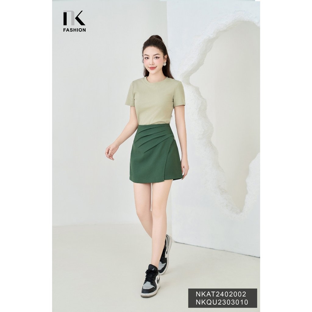NK Fashion Áo Thun Basic Thoải Mái, Trẻ Trung, Năng Động NKAT2402002