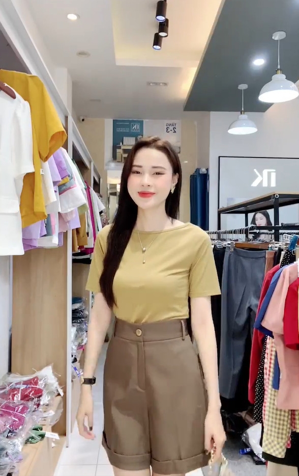 NK Fashion Áo Thun Tay Lỡ Cổ Thuyền Trẻ Trung, Thoải Mái NKAT2403004