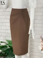 Chân Váy Bút Chì Ba Cúc Basic NKCV2201006