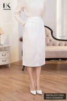 Chân Váy Bút Chì Xếp Quai, Dáng Dài NKCV2309005