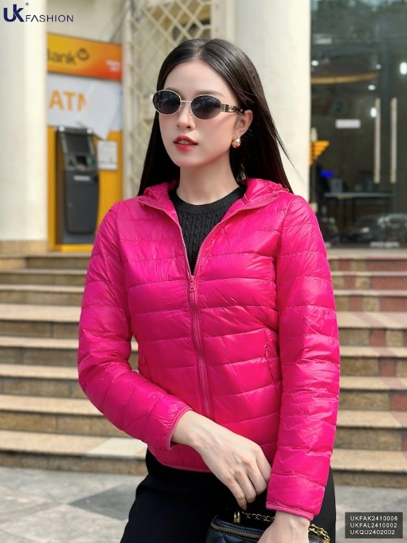 Áo Khoác Gió Lông Vũ UK Fashion Công Sở Nữ Trẻ Trung, Thoải Mái Vải Mềm Mại UKFAK2410006