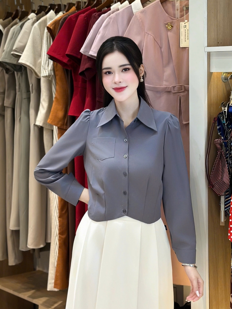 Sơ mi súp gấu kiểu cách trẻ trung UNSM2508012