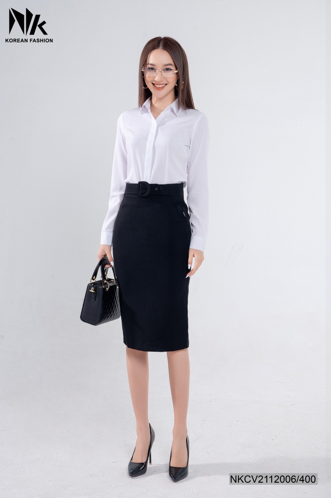 Sơ Mi Lụa Cổ Đức Dài Tay NKSM2201006