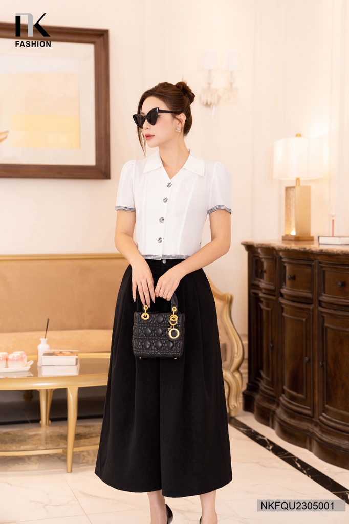 Quần Lỡ ống Rộng 2 Ly NKFQU2305001