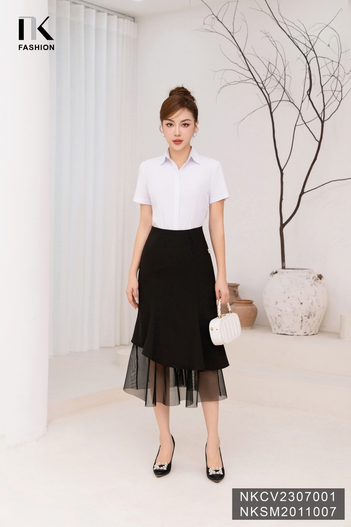 Chân Váy Đuôi Cá Phối  NKCV2307001