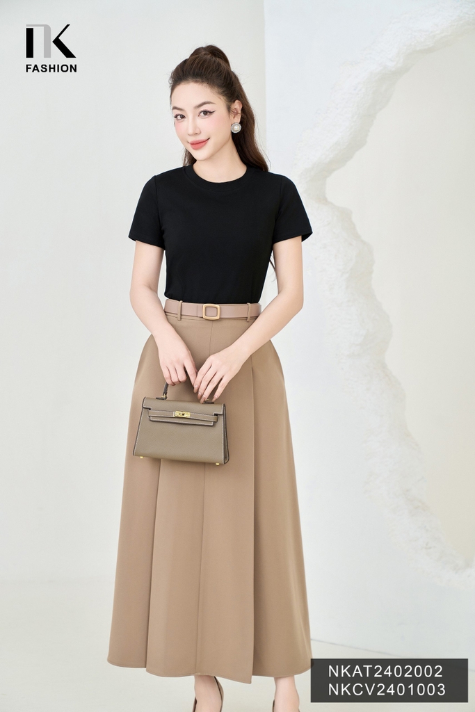NK Fashion Áo Thun Basic Thoải Mái, Trẻ Trung, Năng Động NKAT2402002