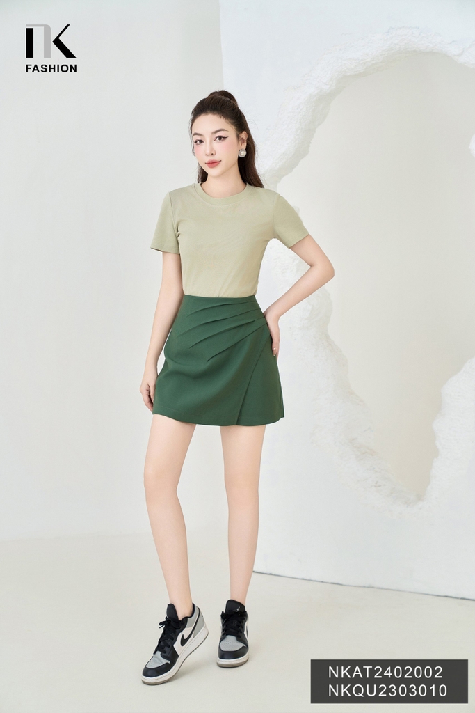NK Fashion Áo Thun Basic Thoải Mái, Trẻ Trung, Năng Động NKAT2402002