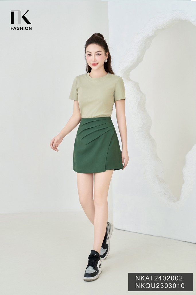 NK Fashion Áo Thun Basic Thoải Mái, Trẻ Trung, Năng Động NKAT2402002