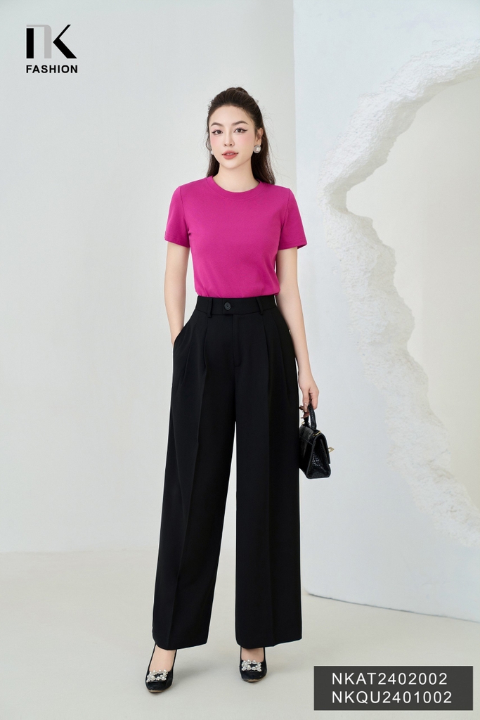 NK Fashion Áo Thun Basic Thoải Mái, Trẻ Trung, Năng Động NKAT2402002