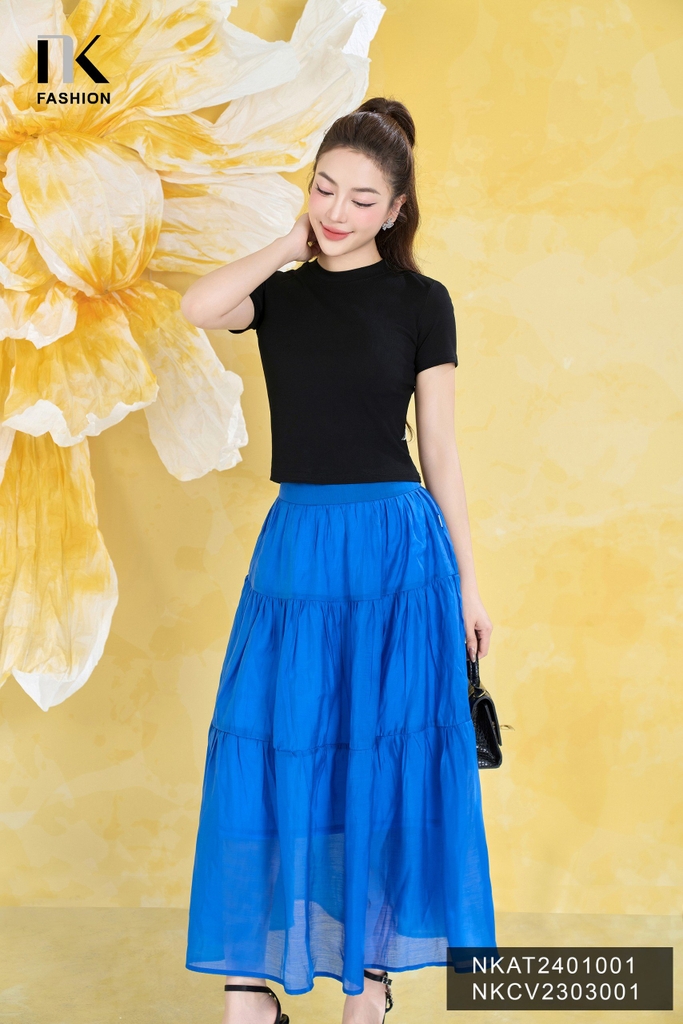 NK Fashion Áo Thun Croptop Trẻ Trung, Thoải Mái NKAT2401001