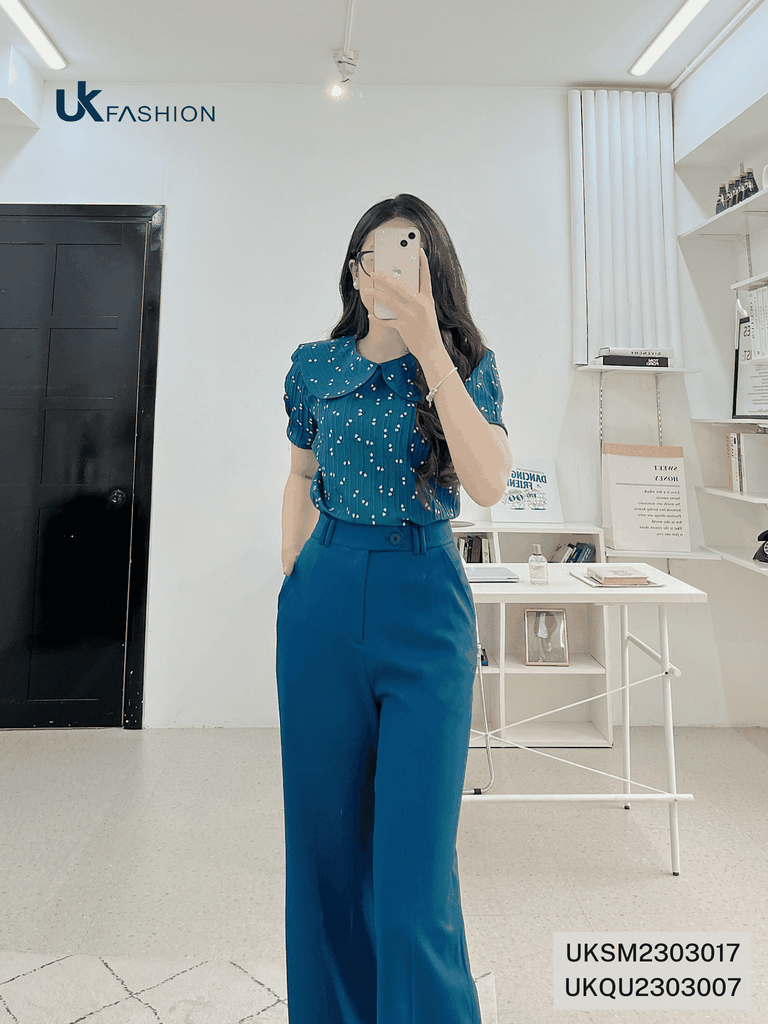 Quần Dáng Xuông NK Fashion Thiết Kế Ống Rộng Kiểu Dáng Đơn Giản Thanh Lịch Chất Vải Thoáng Mát Mềm Mịn UKQU2303007