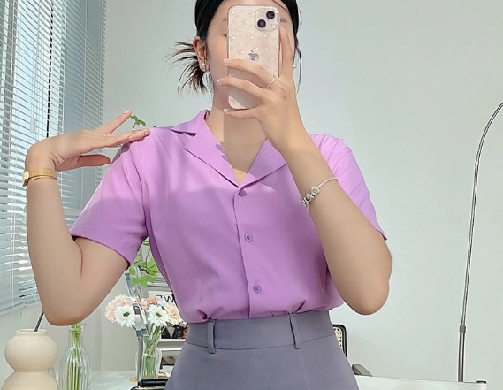 Áo Sơ Mi Ngắn Tay UK FASHION Thiết Kế Cổ Ve Thanh Lịch Chất Vải Nhập Hàn Cao Cấp UKSM2305026