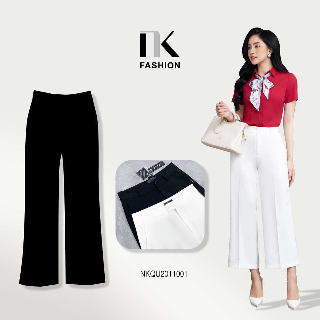Quần Ống Rộng T11 NK Fashion Công Sở Nữ Thanh Lịch Vải Mền Mịn NKQU2011001