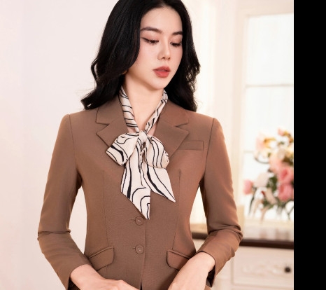 Vest 2 Lớp 3 Cúc Bọc, Dáng Ôm, Thanh Lịch NKAK2308009