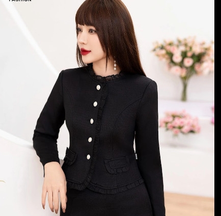 Áo Kí Giả Bèo Nẹp, 2 Nắp Túi, Thiết Kể Tiểu Thư Sang Chảnh NKAK2311011 ( Ko kèm CV + PK)