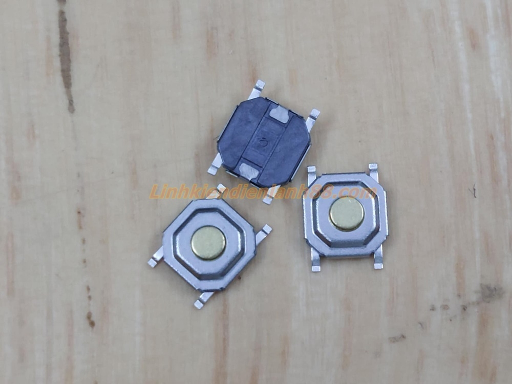 Nút nhấn 4 chân 4x4x1.5mm dán mới. Linh Kiện Điện Lạnh 88