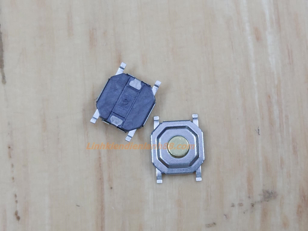 Nút nhấn 4 chân 4x4x1.5mm dán mới. Linh Kiện Điện Lạnh 88