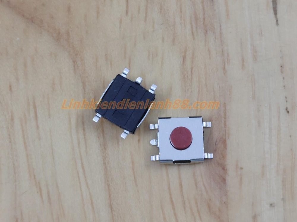 Nút nhấn 4 chân 6x6x3.1mm dán mới. Linh Kiện Điện Lạnh 88