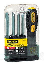 Tournevis 9 Voies Stanley 62-511 - Barres Interchangeables, étui Inclus, Polyvalent Pour Bricolage - 13
