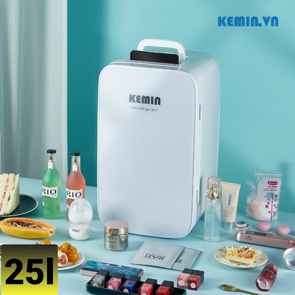 Tủ lạnh mini đựng mỹ phẩm, thuốc chính hãng Kemin 25L có màn hình ...