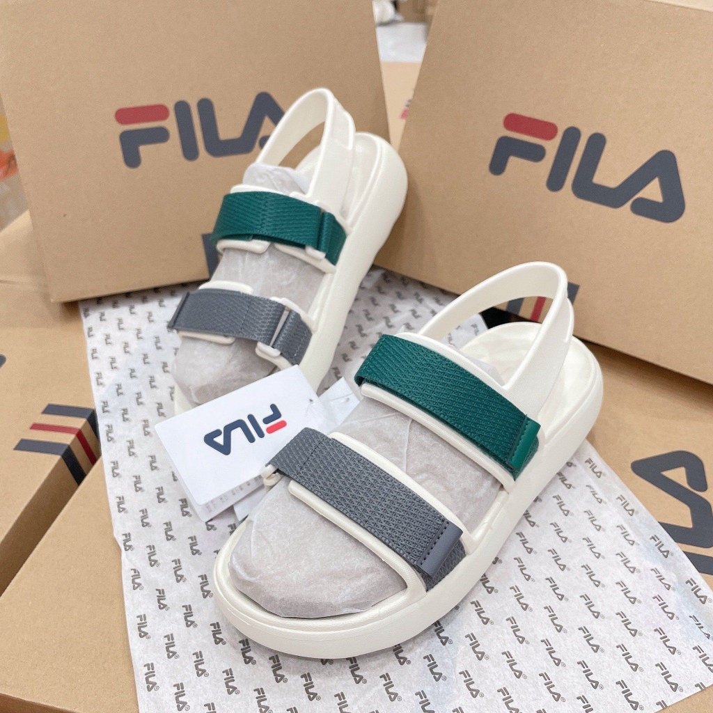 Dep Sandal Fila Surfy White Green Grey 1SM02573F 300 CITISHOP