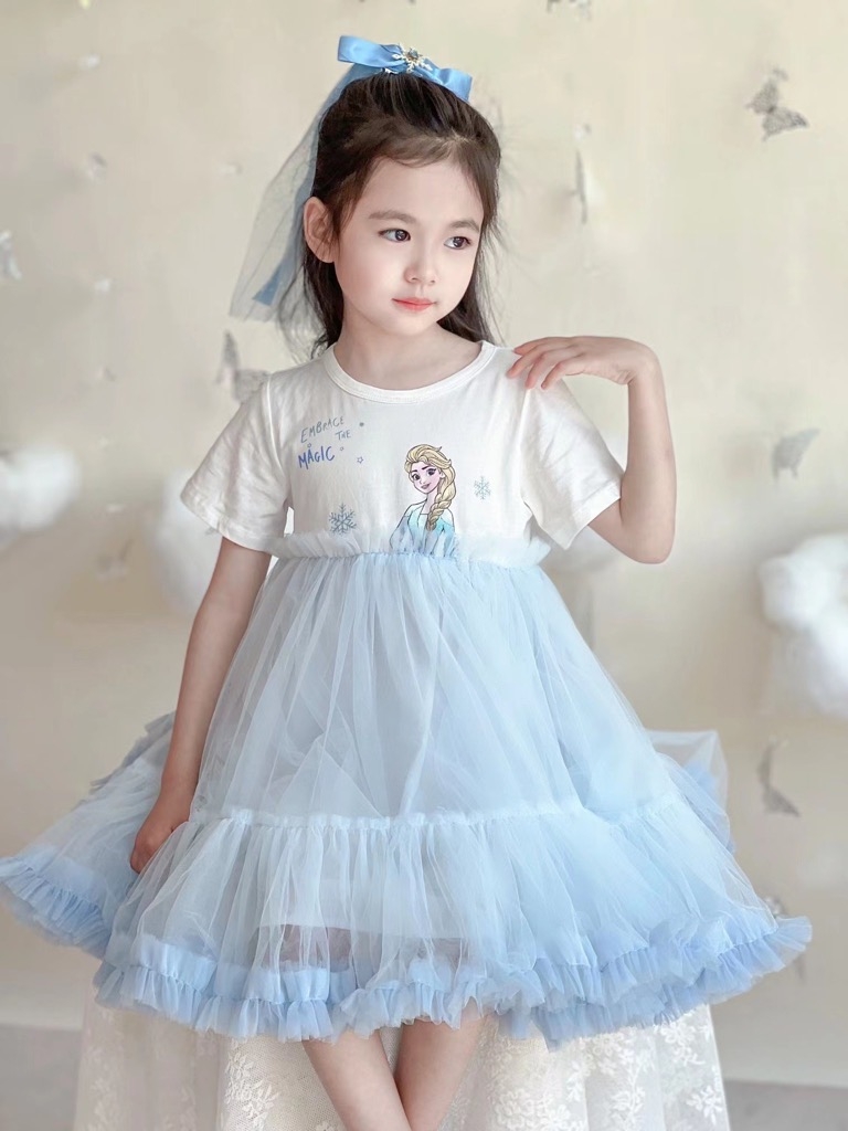 Váy công chúa Toto Heros xuất Hàn màu vàng hoa nhí phối ren mềm SHIN Baby  Closet