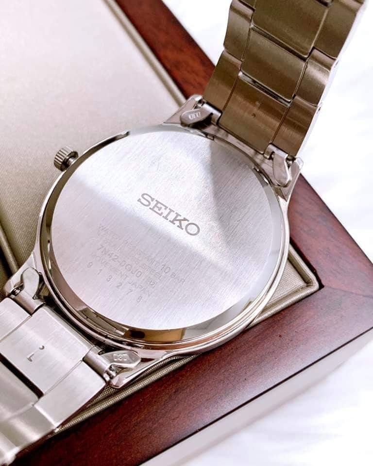 Đồng Hồ Nam Dây Thép SEIKO Quartz SGEH89P1 | Kính Hardlex