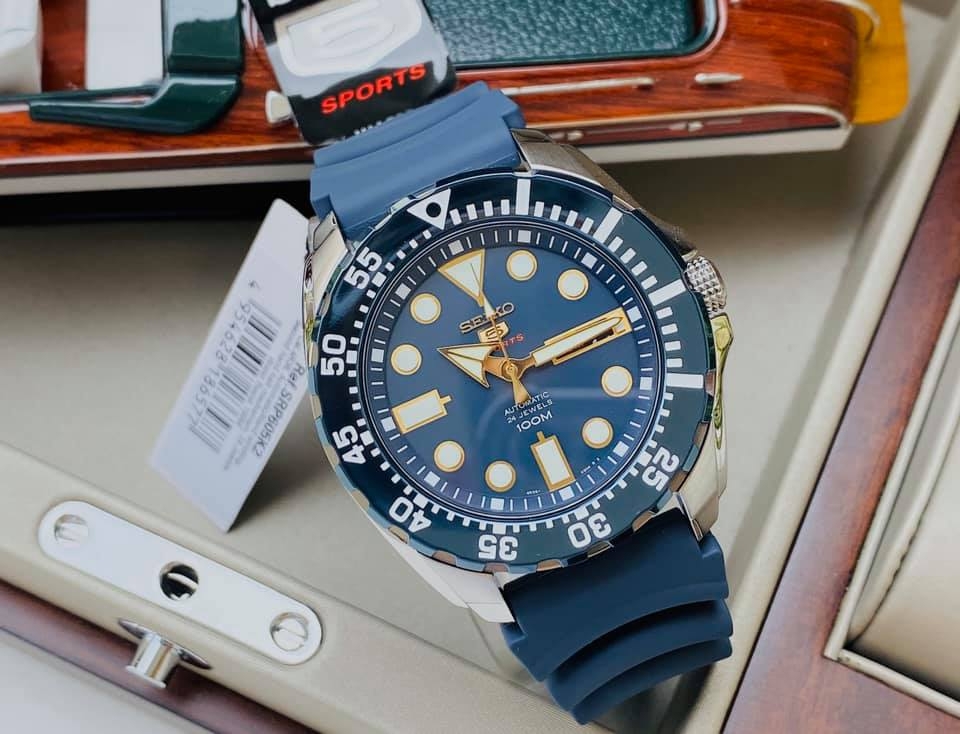 Đồng Hồ Nam Cao Su SEIKO Automatic SRP605K2 | Kính Hardlex