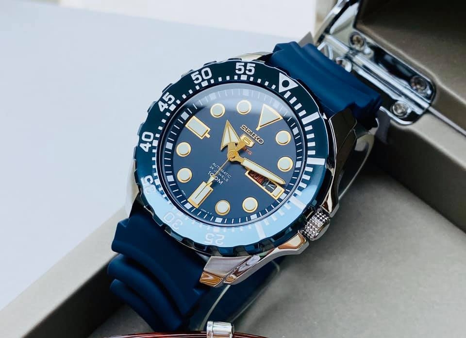 Đồng Hồ Nam Cao Su SEIKO Automatic SRP605K2 | Kính Hardlex