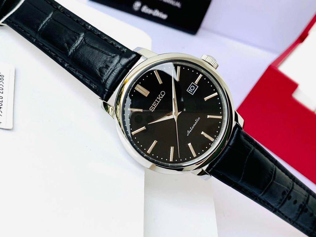 Đồng Hồ Nam Dây Da SEIKO QUARTZ SRPA27K1 | Kính Hardlex