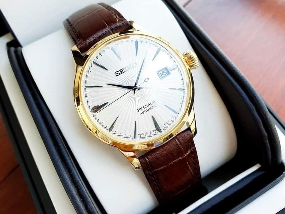 Đồng Hồ Nam Dây Da SEIKO AUTOMATIC SRPB44J1 | Kính Hardlex