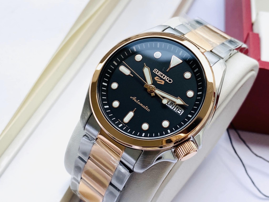 Đồng Hồ Nam Dây Thép SEIKO AUTOMATIC SRPE60K1 | Kính Hardlex