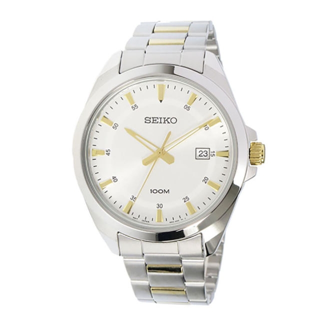 Đồng Hồ Nam Dây Thép SEIKO Quartz SUR211P1 | Kính Hardlex