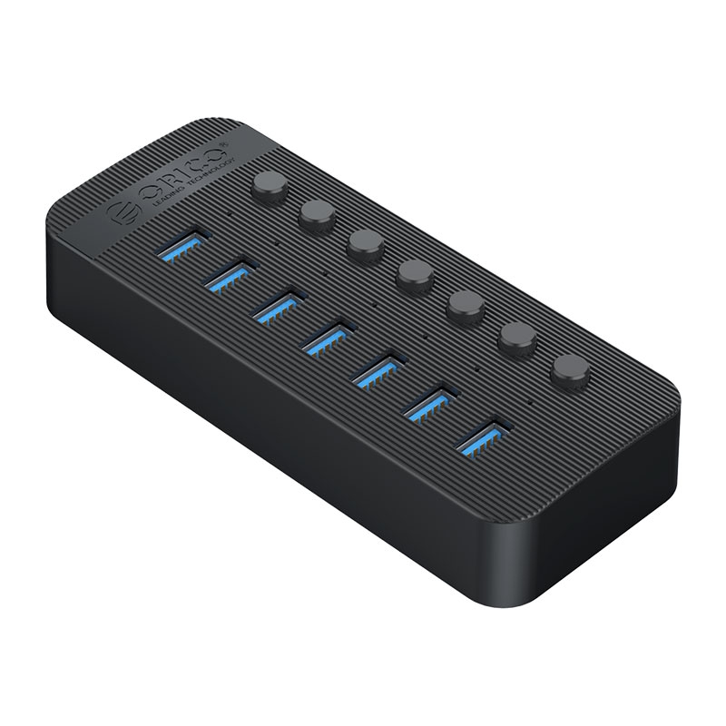 Bộ chia USB HUB 7 cổng Orico USB 3.0 với các công tắc riêng lẻ (CT2U3-7AB-WH)