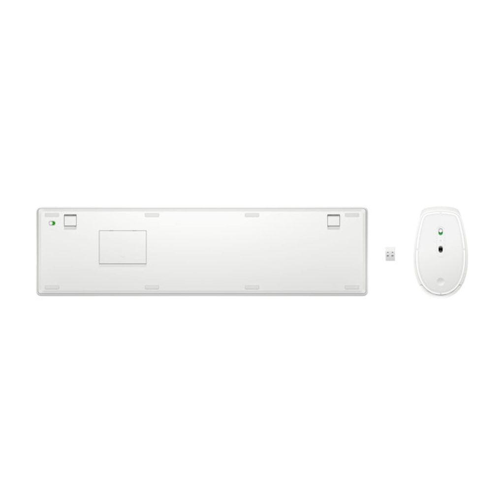 Bộ bàn phím và chuột không dây HP 650 4R016AA (2.4GHz, USB-A, màu trắng)