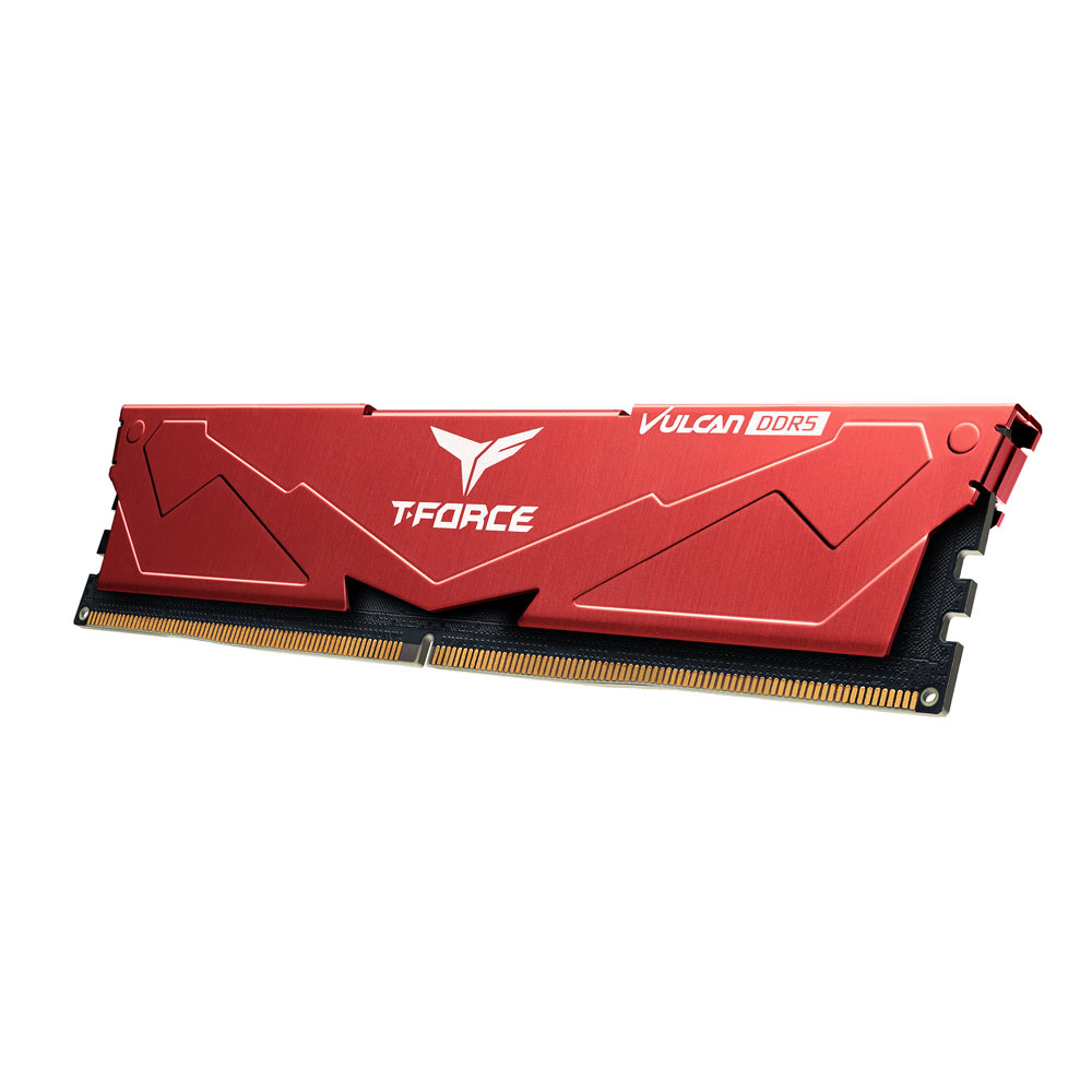 Ram PC TeamGroup T-Force Vulcan (16GB, DDR5, 5200Mhz, Red)