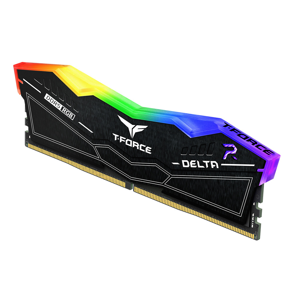 Ram PC TeamGroup T-Force Delta RGB (32GB, DDR5, 6000MHz, Black)
