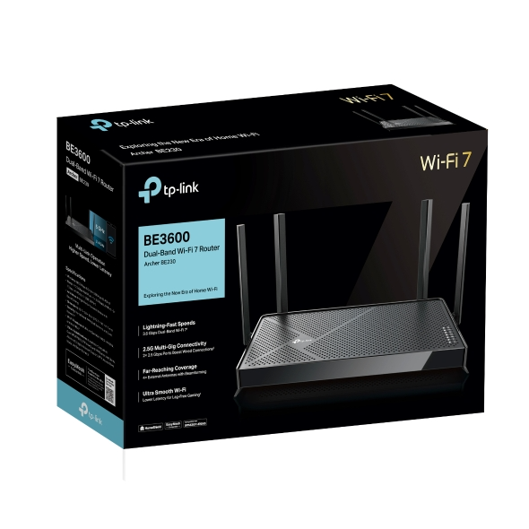 Router Wi-Fi TP-Link Archer BE230 (Wi-Fi 7, BE3600, băng tần kép, 2 cổng 2.5Gbps, USB 3.0)