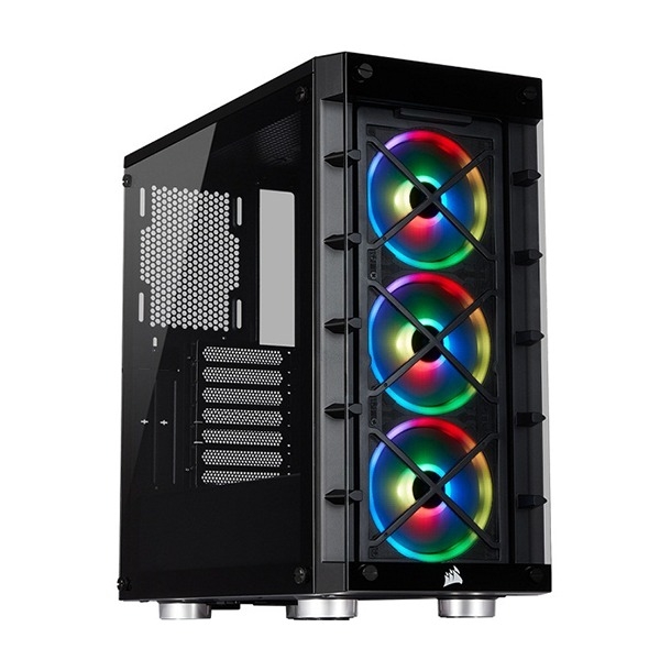 Vỏ Case Corsair 465X TG RGB (Mid Tower /Màu Đen) CC-9011188-WW Sẵn 3 Fan