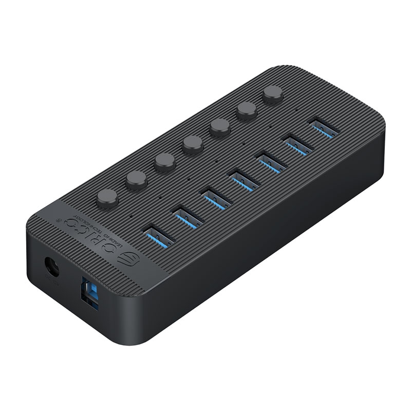 Bộ chia USB HUB 7 cổng Orico USB 3.0 với các công tắc riêng lẻ (CT2U3-7AB-WH)