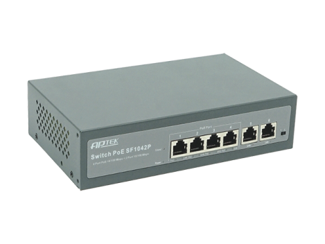 Switch Aptek SF1042P 4 port PoE