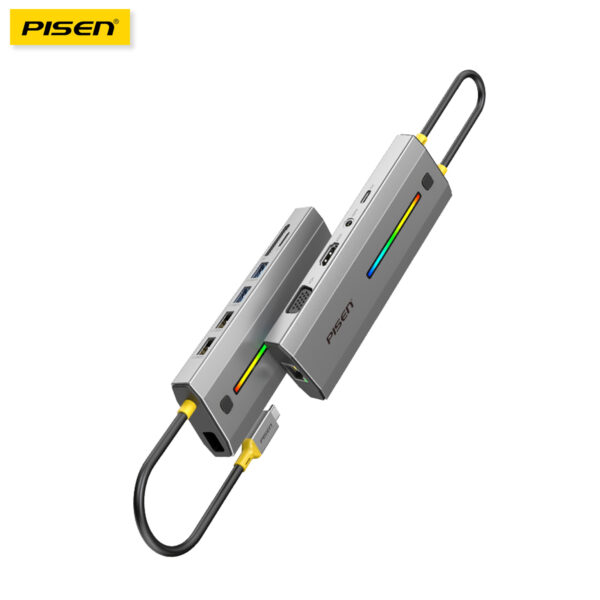 PISEN Hub  Type-C PGM-HB42 Led RGB