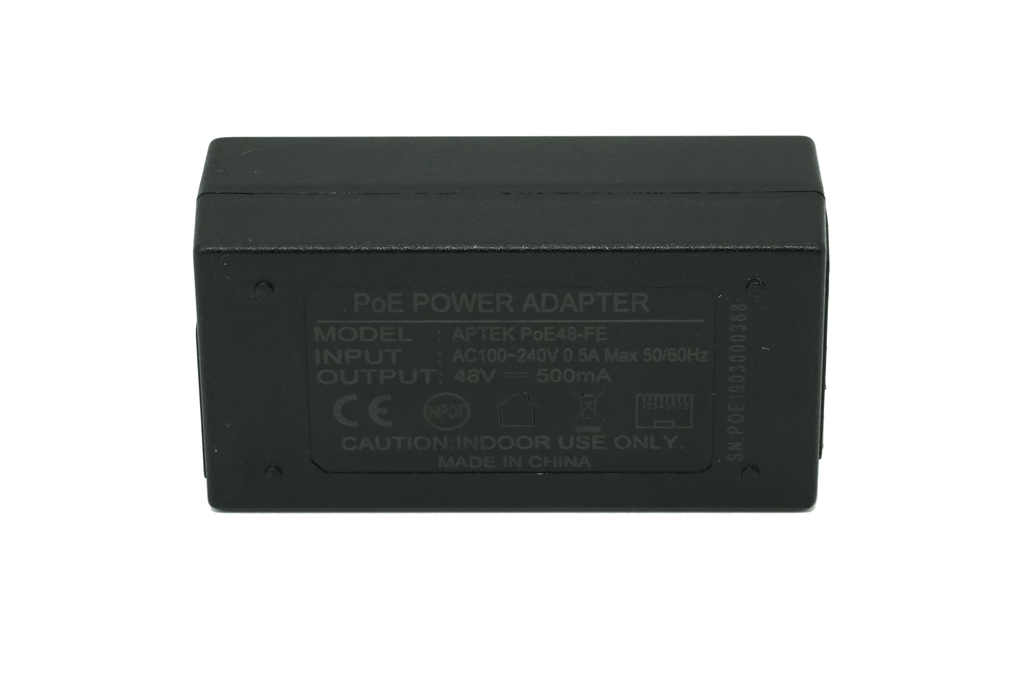 PoE Injector APTEK AP-POE48-FE 48V 25W Fast Ethernet