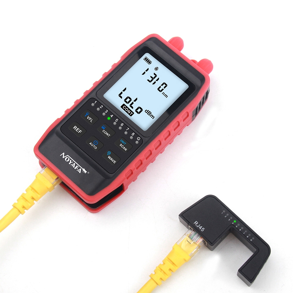 Máy đo công suất quang & test cáp NOYAFA NF-908S (OPM, VFL, RJ45, dò dây)